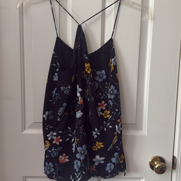 Chelsea & Theodore Navy bird and Floral tank XS - Picture 6 of 6